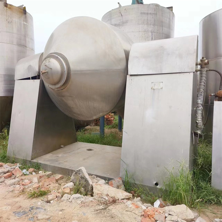 购销二手混合干燥设备 全自动回转真空干燥机 搪瓷双锥混合机