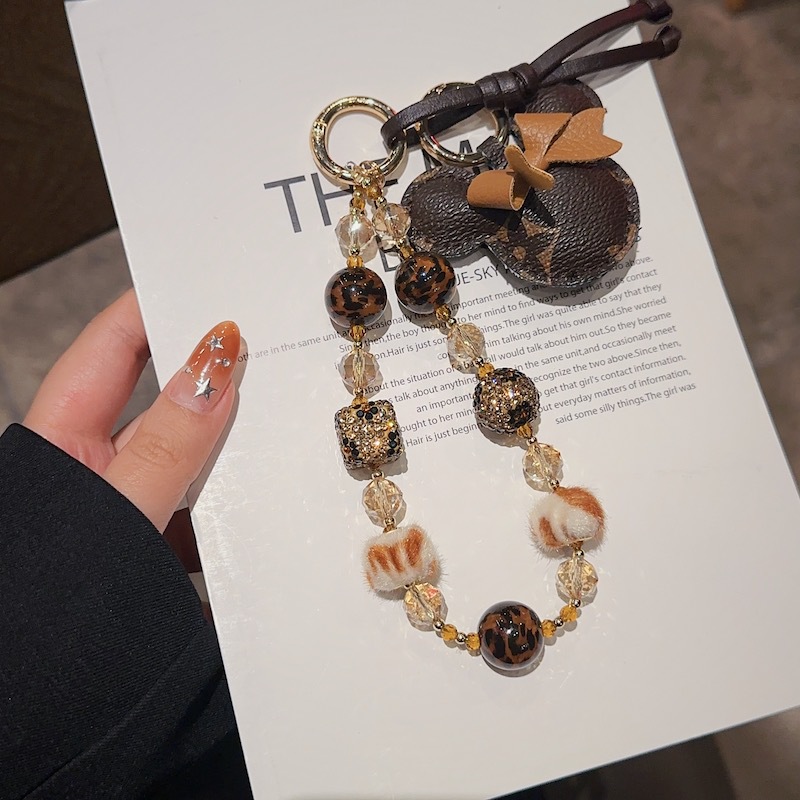 Hecho a mano y de alta calidad, colgante de teléfono móvil, pulsera de Mickey, pulsera de moda, colgante de teléfono móvil corta.