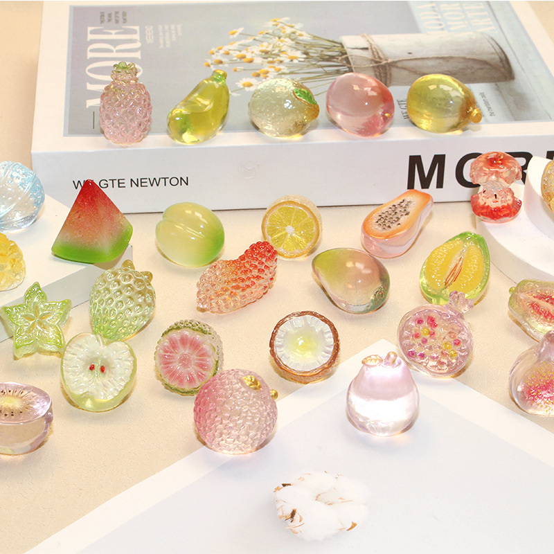 微景观创意仿真高透水果之家萌粒 diy装饰品小盲袋配件迷你小摆件