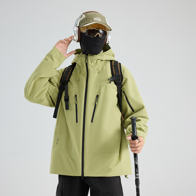 骆陀同款铠甲冲锋衣男女三合一冲锋衣高效防水锁温防风登山服外套|undefined
