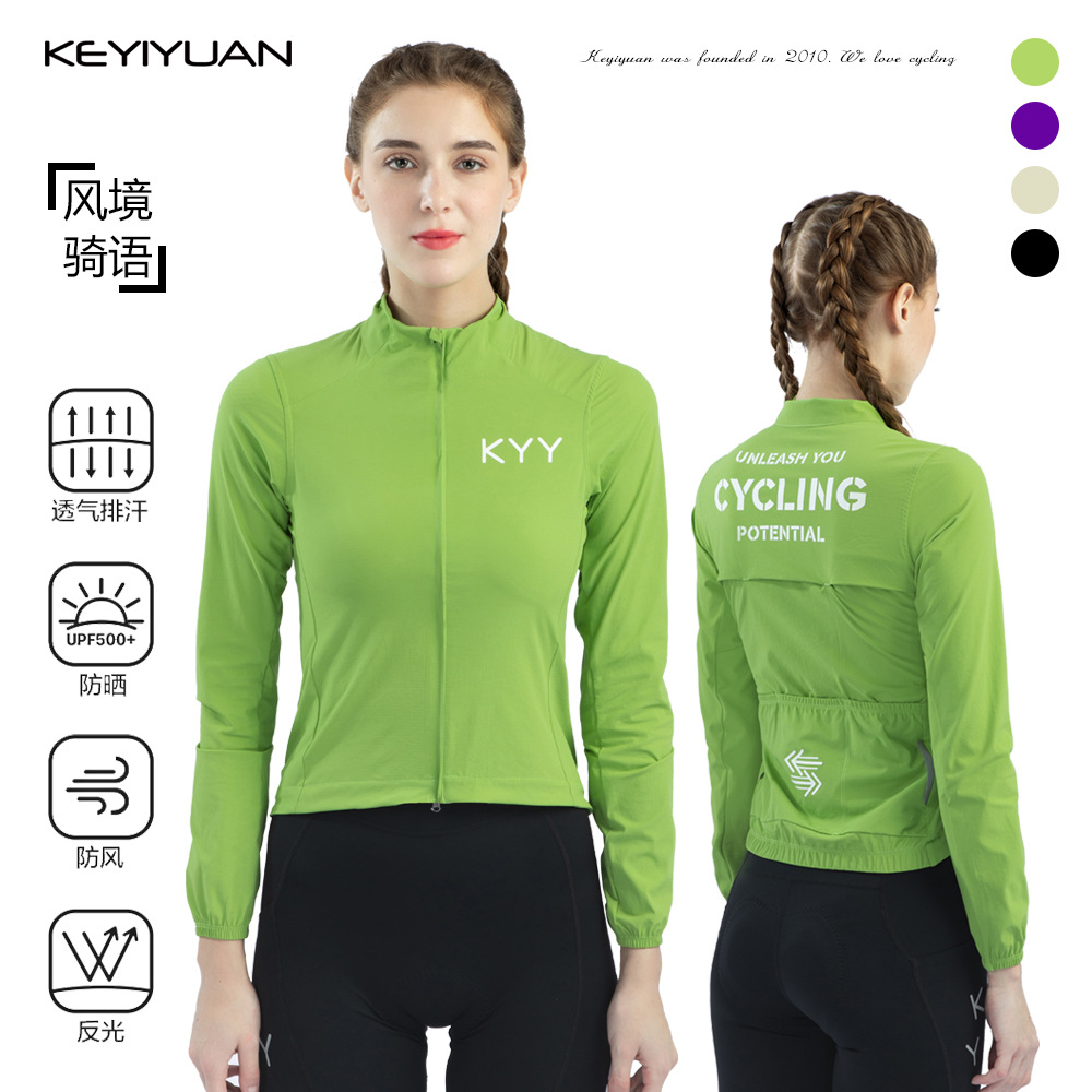 Keyiyuan New Product Unisex Bicycle Windbreaker Waterproof Road Cycling Jersey Jacket