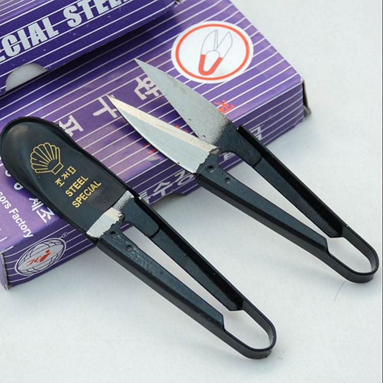 南韩纱剪小剪刀锋利弹簧纱剪家用十字绣线头剪服装厂裁缝小剪刀