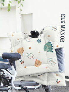 Electric motorcycle windshield winter fleece-lined thickened winter small battery bicycle waterproof windshield winter