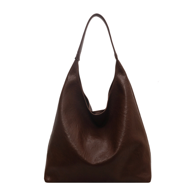 Bolso de Gran Capacidad Estilo Coreano para Mujer, Estilo Casual, Bolso de Hombro Versátil Retro Nuevo 2025, Bolso Tote Informal para Viajes Diarios