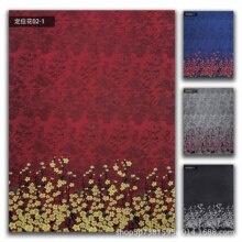 小野花酒店服装面料可折花方巾酒店提花包包面料布手帕巾厂家直销