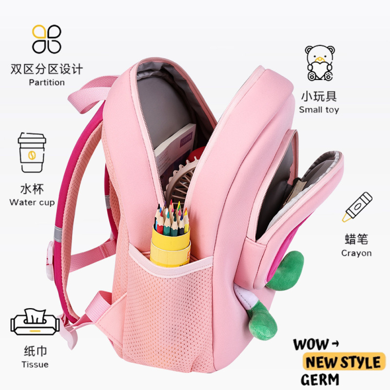 芝麻宝贝2025新款韩系可爱苹果双肩包洋气女童学生斜挎包小书包|undefined