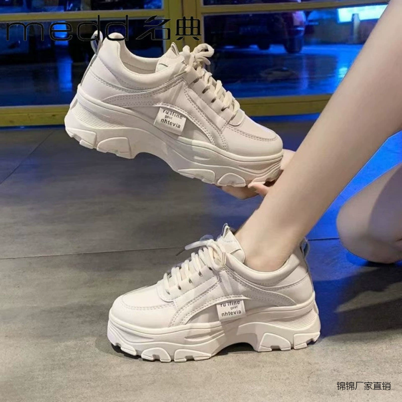 Mingdian Dady Shoes 2024 новая осень с толстым дном осенью и зимой