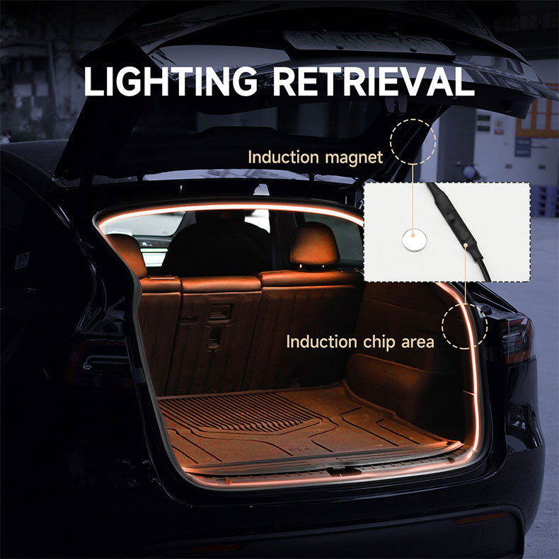 Cross-Border Gm Colorful Trunk Light Pin Model App Dynamic Tail Light Rgb Ambient Light Led Music 12V