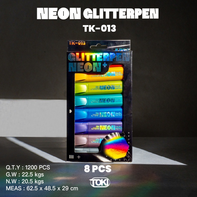 Fluorescente de metal flash de color tk - 013 - 8