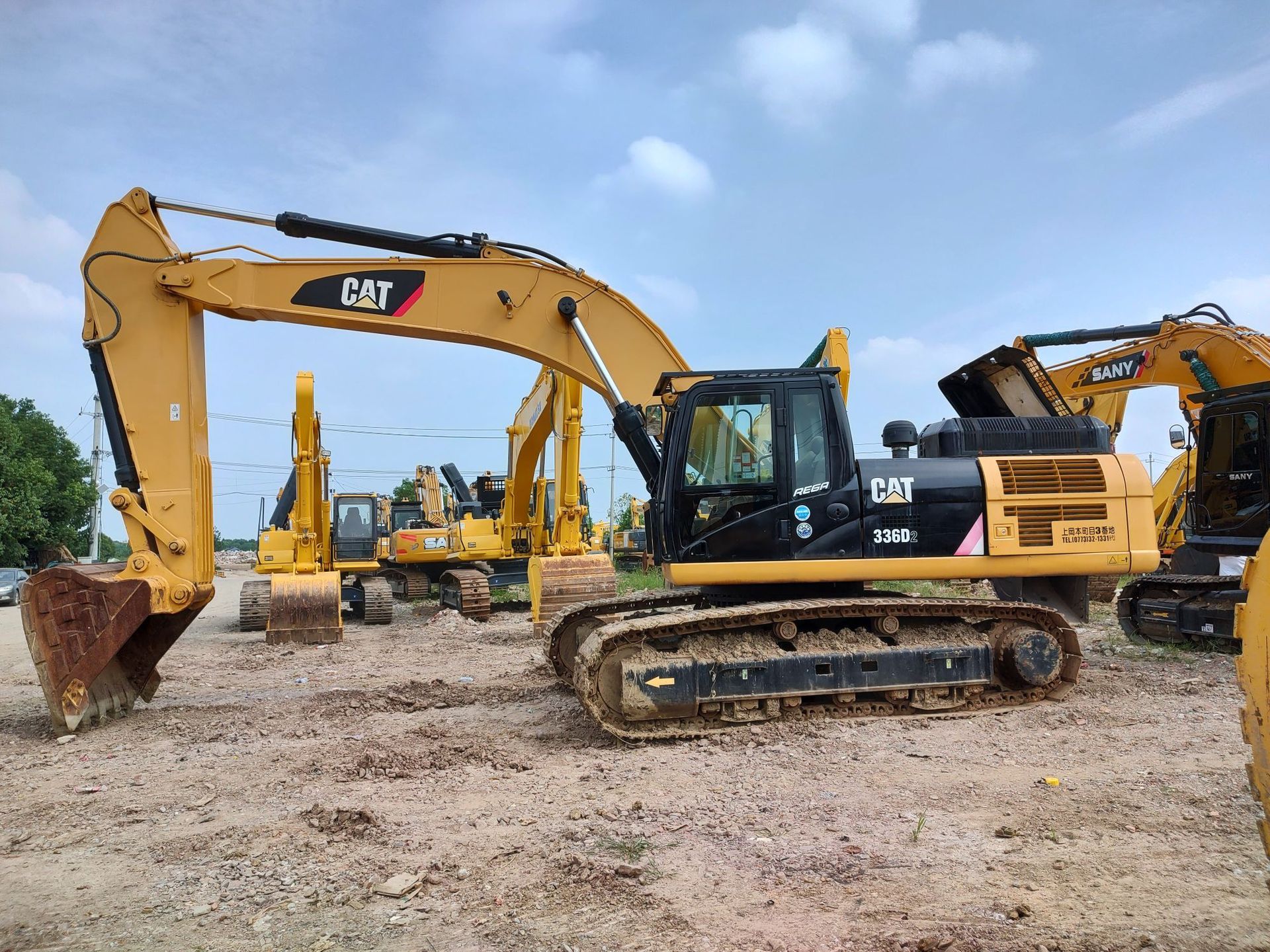 Excavadora de segunda mano en el país y en el extranjero Sany365 Carter 336D Komatsu 400 450 con cabeza de cañón