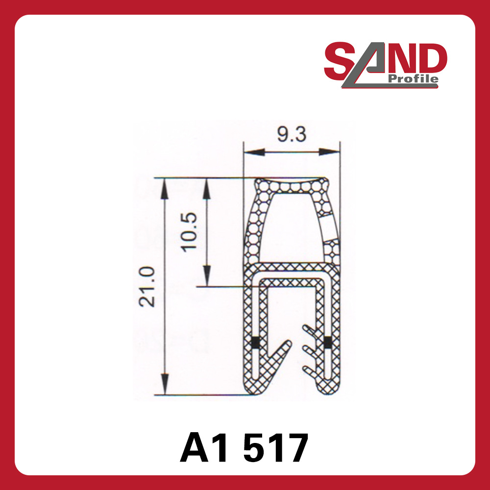 申波菲勒SAND密封条棱边保护条护边条橡胶条A1517