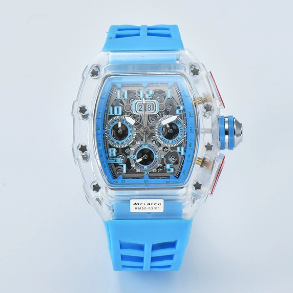 Transparent shell-blue