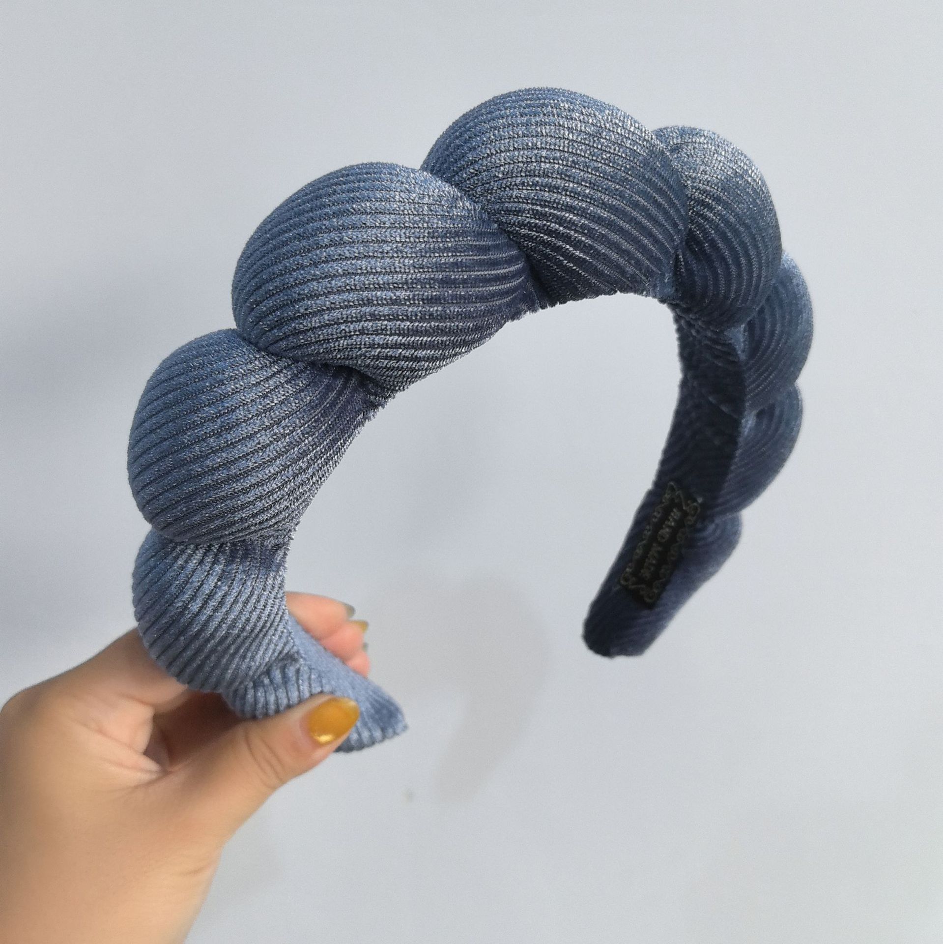 Diadema de Esponja tipo Nube de Tela para Lavado de Cara