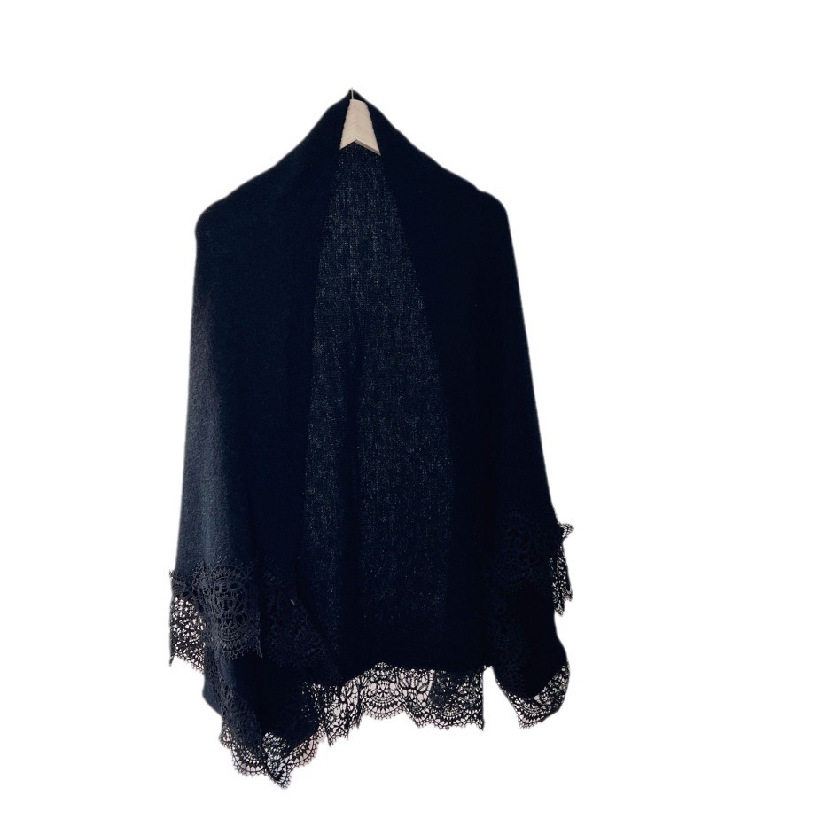 가을, 겨울 다목적 레이스 북극 벨벳 니트 숄 따뜻한 치파오와 케이프 패션 케이프 가디건