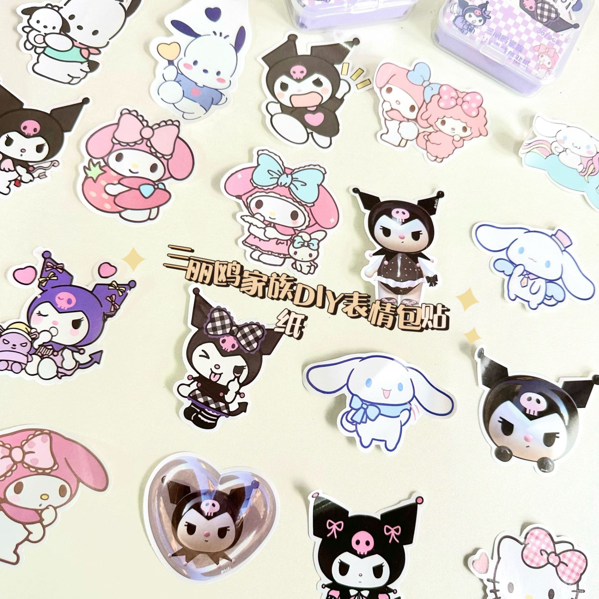 New Cartoon San Liou DIY Emoji Bag Sticker Cute Girl High Beauty Pattern Handbook Graffiti Sticker New Cartoon San Liou DIY Emoji Bag Sticker Cute Girl High Beauty Pattern Handbook Graffiti Sticker
