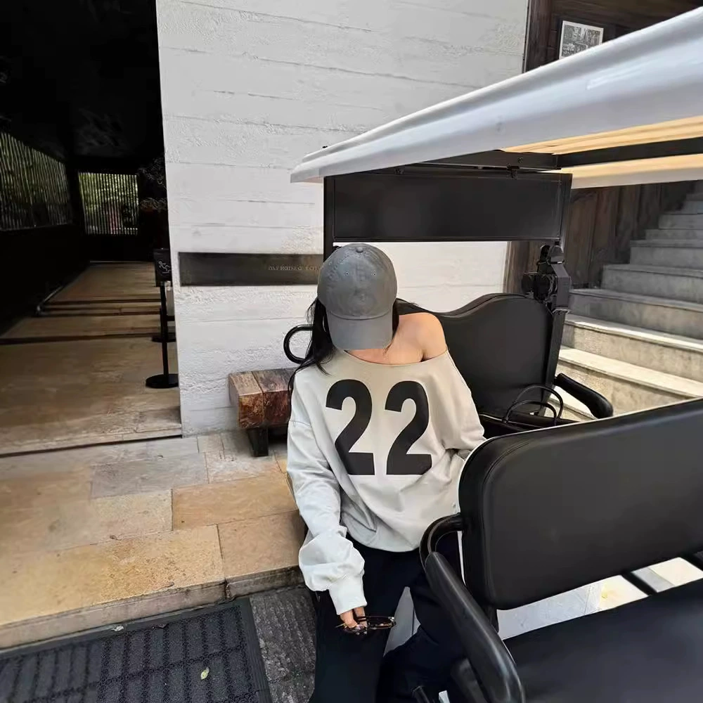 Осенний дизайн длинный рукав для отдыха, американский стиль, oversize