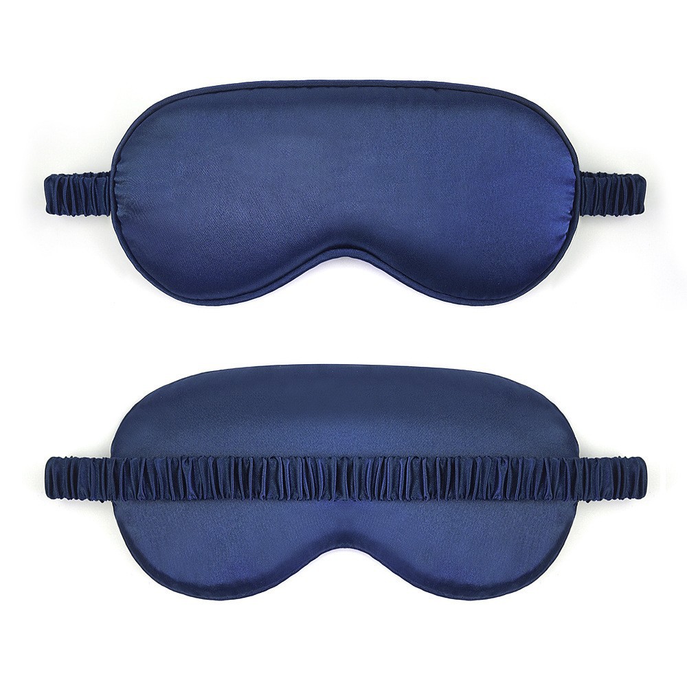 Cuffed Imitation Silk Blackout Sleep Eye Mask, Comfortable Zero Gravity Design — detail image 4