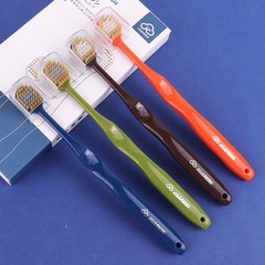 潔克琳日系軟毛牙刷四支塑封盒裝成人寬頭牙刷去煙漬牙刷批發