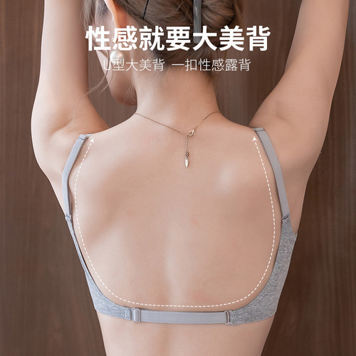 Dayou Back Expansion Underwear Women's Small Breasts Gather Up to Show Bigger Korean Style Expansion Seamless Bra Beautiful Back Anti-Sagging Thin Style