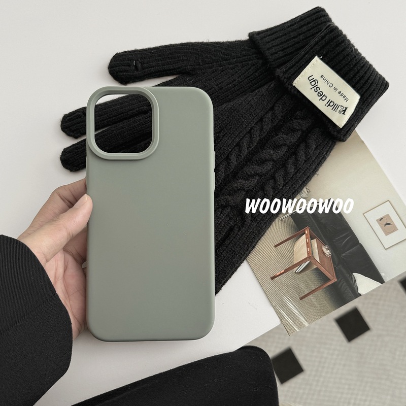 小衆高級感液体シリカゲル携帯ケースはリンゴ14 iphone15 promaxの新型13/12/11カップルのシンプルな純色15pro全包転倒防止保護ケースを適用している|undefined