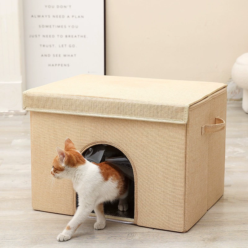 Summer cooling travel folding handheld villa, cat, (Physicals)