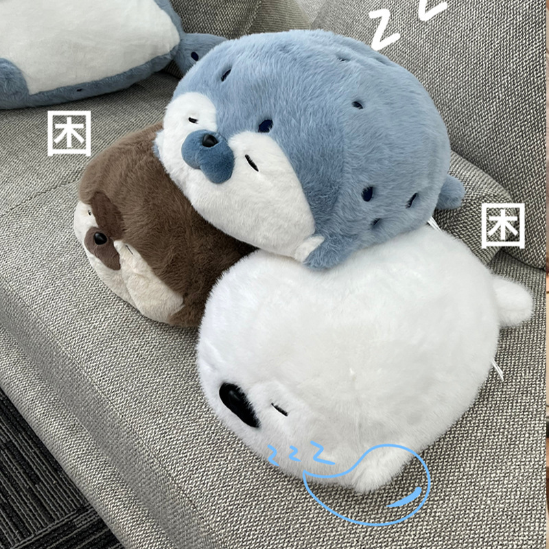オリジナル可爱いソフト萌えアザラシぬいぐるみぬいぐるみおもちゃ抱っこ寝人形女の子诞生日プレゼント|undefined