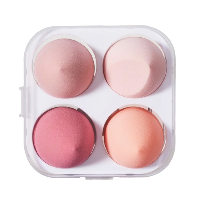 Seco y húmedo caja de lavado facial, huevo de maquillaje, esponja de maquillaje, polvo de maquillaje