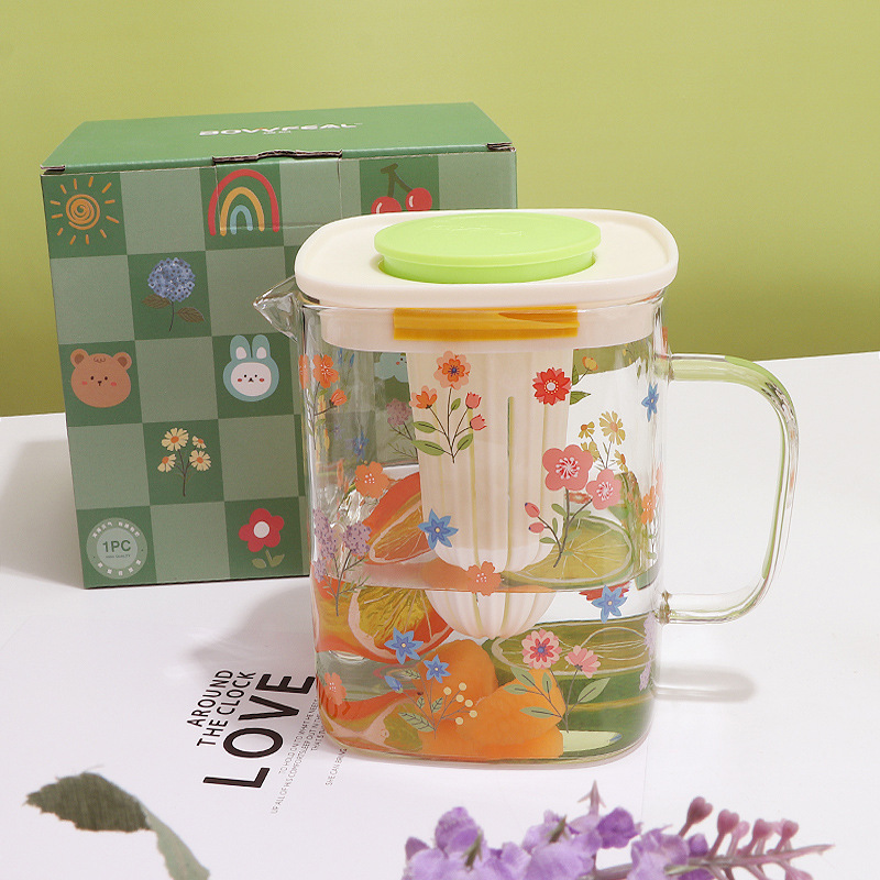 광고 선물 유리 높은 온도 저항 주전자 차 구획 차 메이커 전기 세라믹 스토브 향기 차 건강 냄비 주스 컵