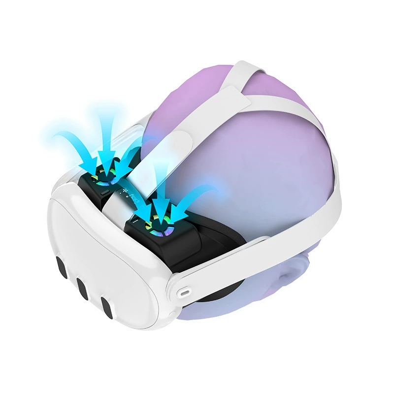 Охлаждающий вентилятор для Meta Quest 3, щит от света для очков Oculus Quest 3, RGB-подсветка