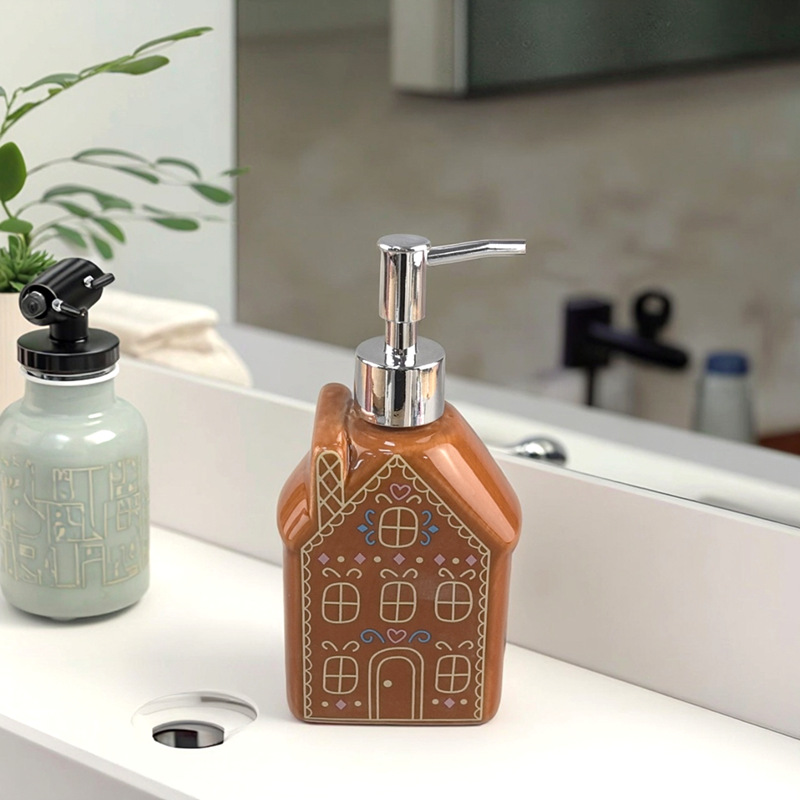 Casa de Navidad Baño Baño Gao Yan Emulsión Cerámica Presionar Desinfectante de Manos Champú Embarraje de Humedad