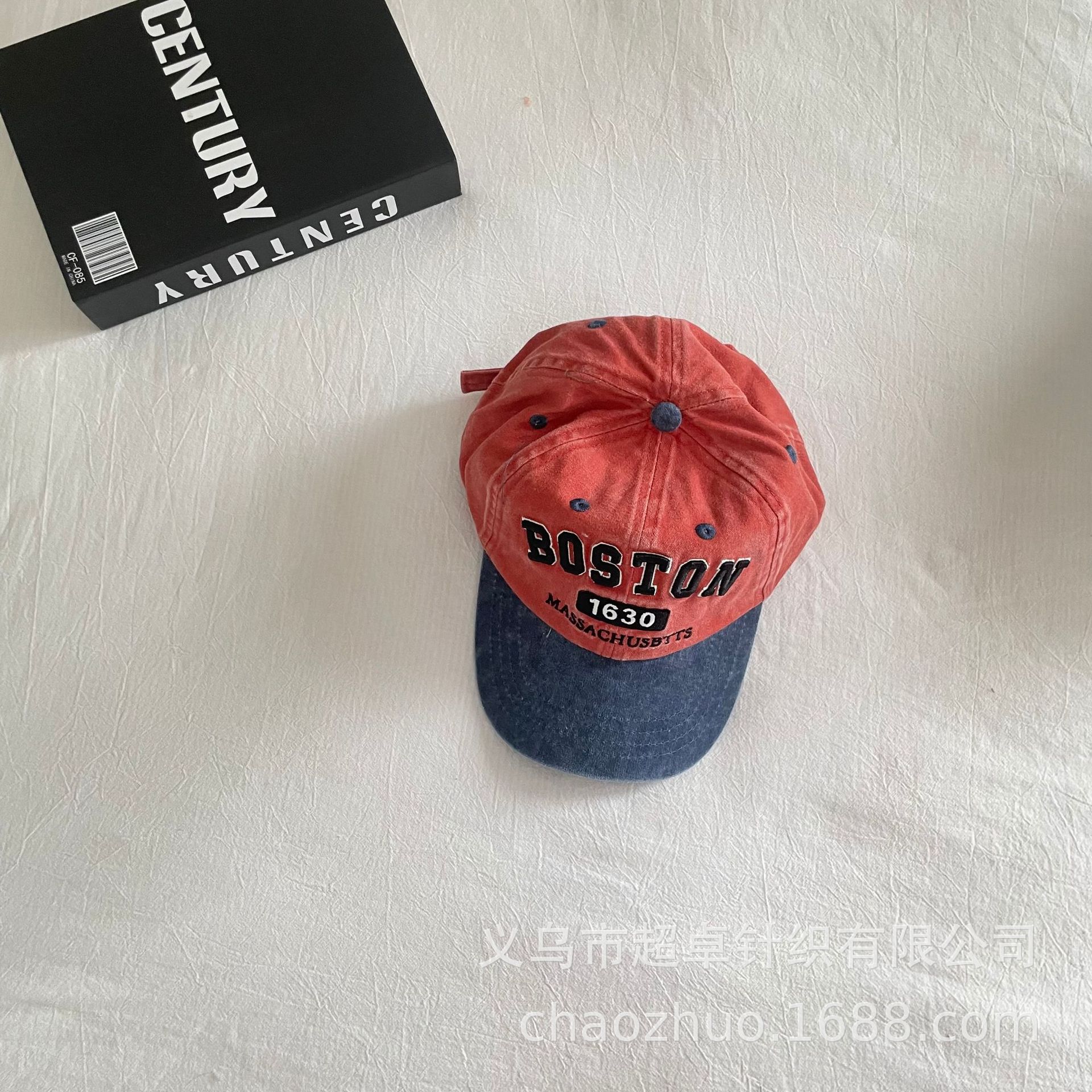 Calidad otoño nuevos niños de algodón lavado carta color a juego grandes gorra béisbol