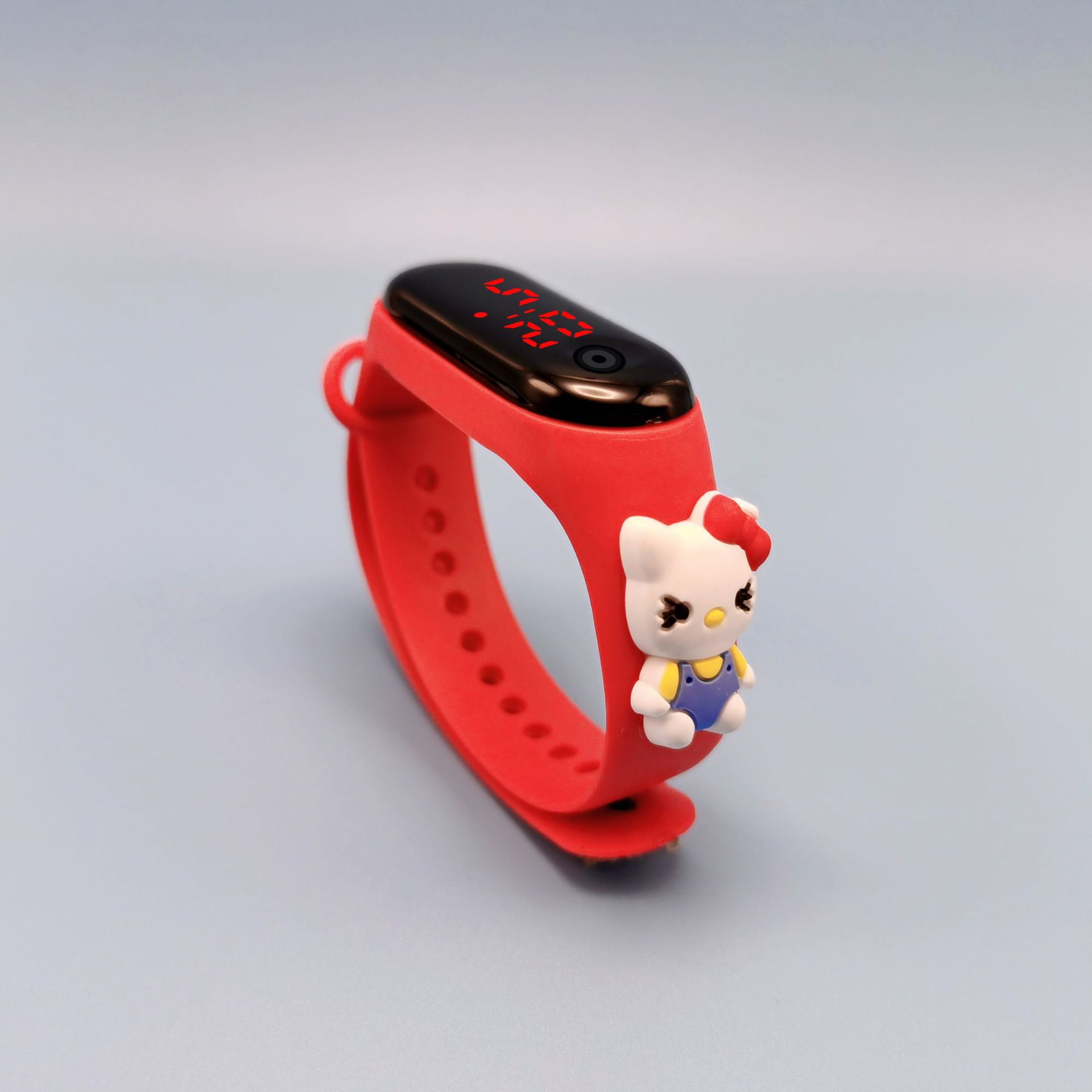 En stock al por mayor M3 reloj de muñeca de luz roja led reloj electrónico creativo estudiante plástico pulsera de dibujos animados niños reloj deportivo