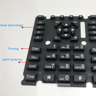 Xiamen Factory Silicone Buttons Translucent Buttons Conductive Buttons Oil Printing Laser Engraving Buttons Silicone Products Silicone