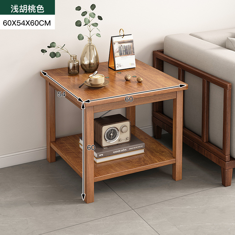 #实木小方桌四方客厅家用迷你小户型茶几小桌子边柜沙发边几正方|undefined