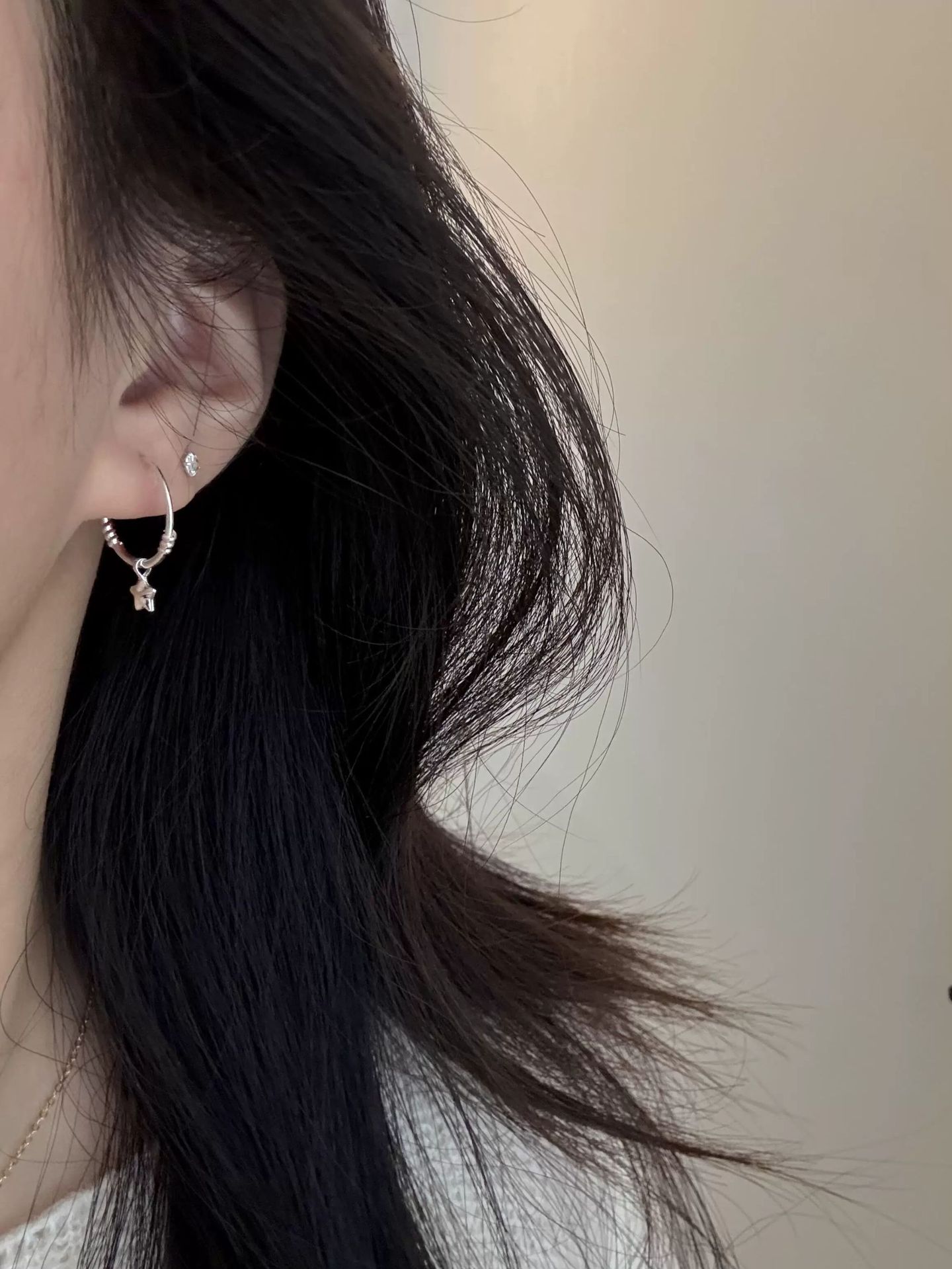 Exquisite Star Hoop Stud Earrings For Women Light Luxury Design_voghion.com
