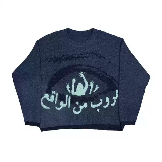 2026 Autumn and Winter New European and American Fashion Round-Neck Sweater Pullover Jacquard Knitwear Long-Sleeved Loose Top