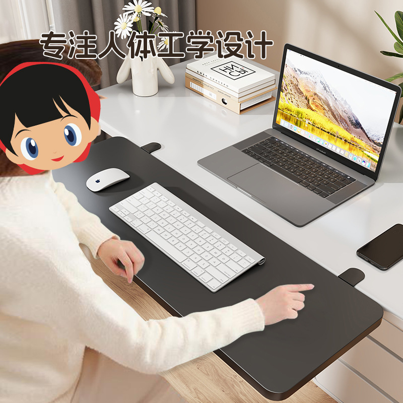 Desktop Extension Board Foldableable Computer Desk Keyboard Tray Punch-Free Desk Extension Widening Arm Support Frame