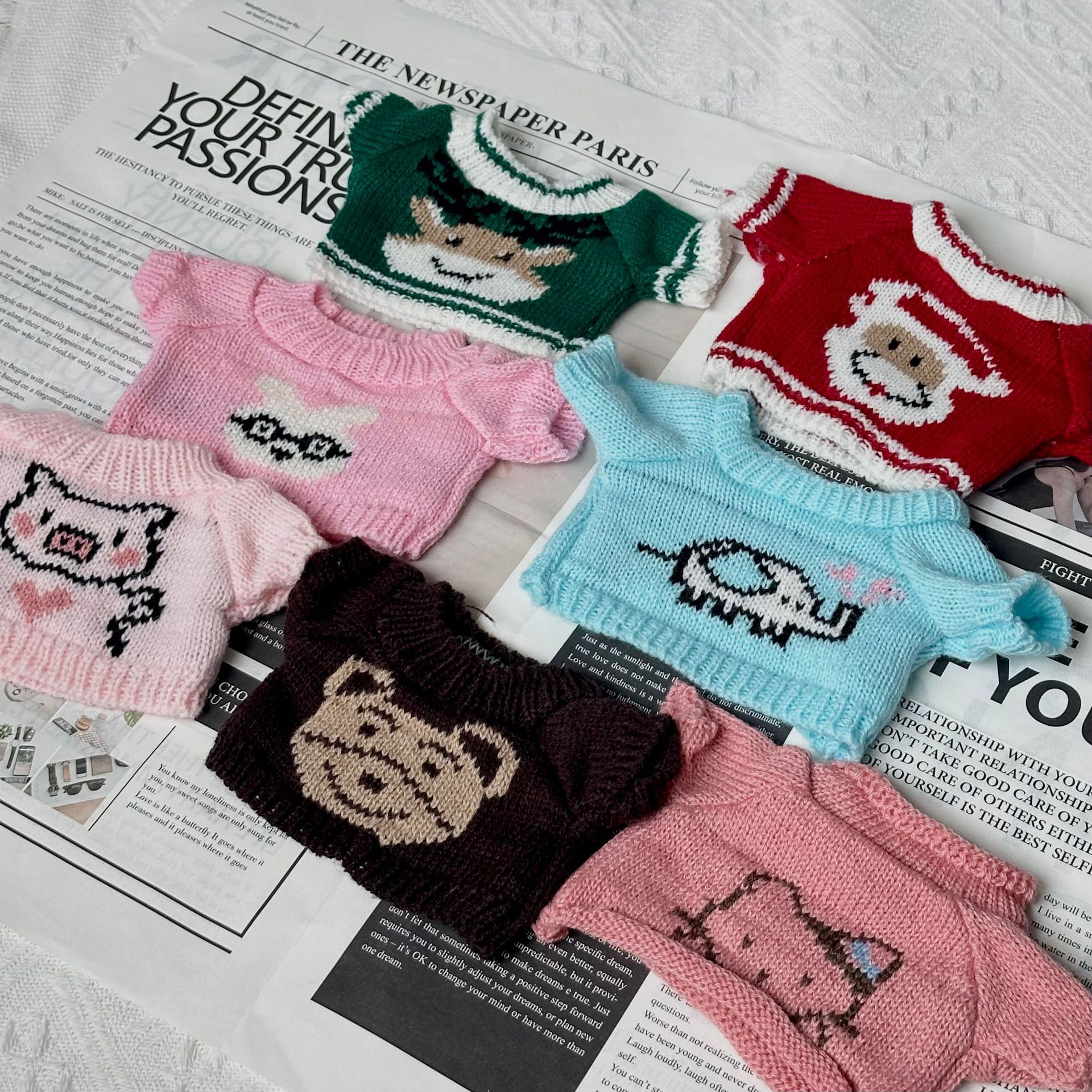 小熊玩偶替换毛衣30cm泰迪熊公仔卫衣毛绒玩具衣服配饰娃娃衣批发