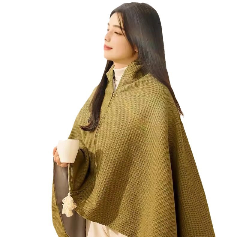 Coprigambe riscaldato lavabile tramite USB, nuova coperta elettrica verde, altro_voghion.com