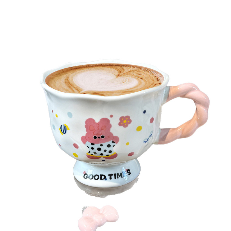 Ins風子犬マグカップ高颜値カップ陶磁器カップルカップは女子学生の日にプレゼントします|undefined