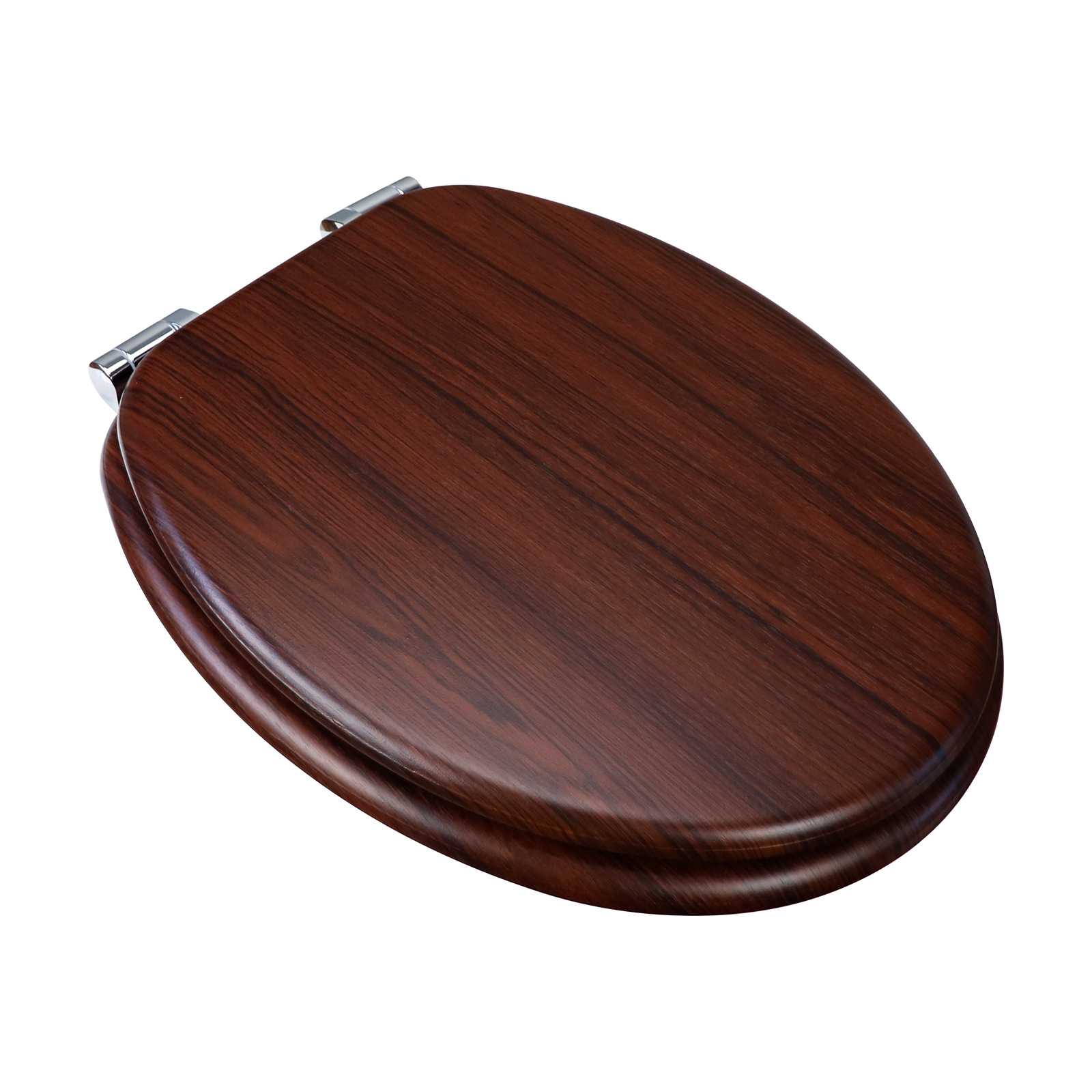 Fábrica directa tablero de densidad madera MDF cubierta de inodoro pvc pegado con patrón de madera caída lenta
