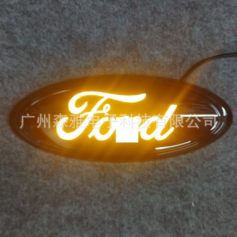 Suitable for Ford F-150 Grille Emblem Tail Emblem Adventure Grille Crystal Emblem 9inch Car Emblem Light