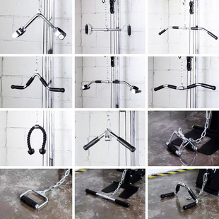Triceps Resistance Band Seated Rowing Low Pull High Pull Large Fly Bird Handle Fitness Equipment Resistance Bar
