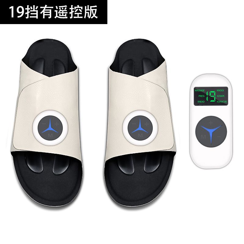 国境を越えたポータブル充電式 EMS パルス微電流 TENS 痩身脚スマート美脚器具マッサージフットマッサージシューズ|undefined