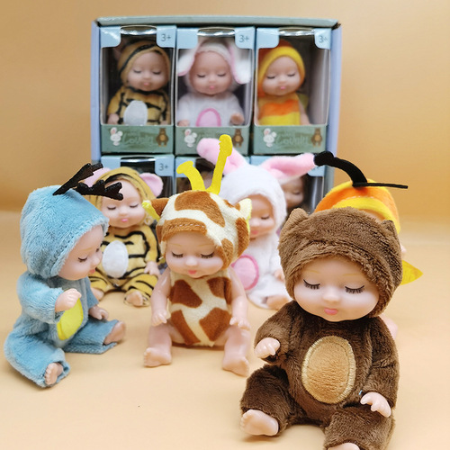 Cartoon cute adorable sleep doll baby comfort toy fabric plush plush toy companion toy children's gift