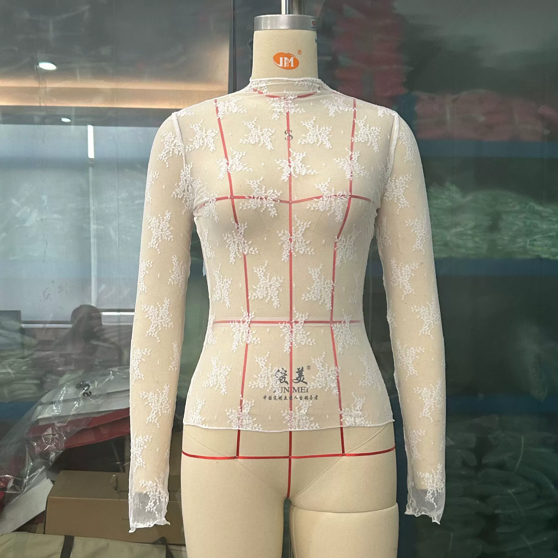 Туника из сетки с длинным рукавом, женская полупрозрачная растяжимая lace, дышащие многоцветные, размеры S–XL
