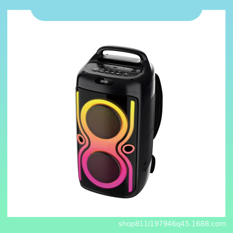 Portable Bluetooth Speaker New Model Backpack Outdoor Car Subwoofer Square Dance Speaker with Stand Stereo