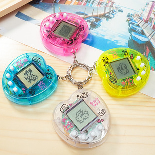 Electronic Pet Machine Mini Game Machine Nurturing Small Toy Feeding Palm Virtual Pet Machine Keychain Hanging Ornaments
