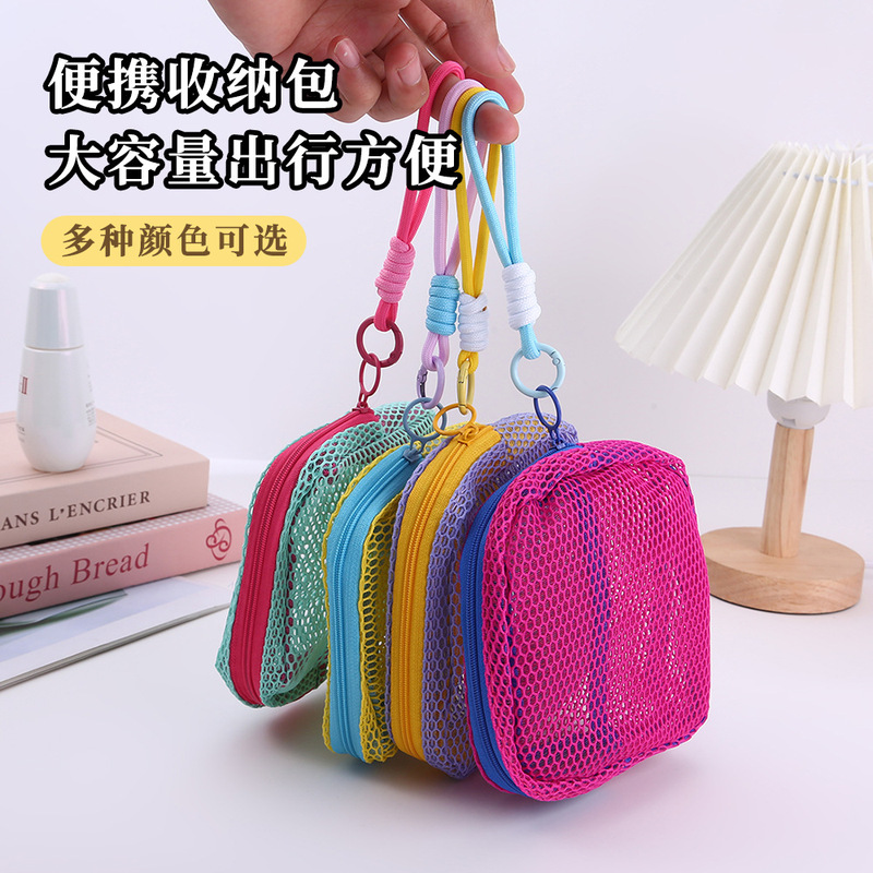 Large Capacity Household Cosmetic Bag Women's Mini Portable Polyester 2025 New Travel Wash Bag Storage Bag