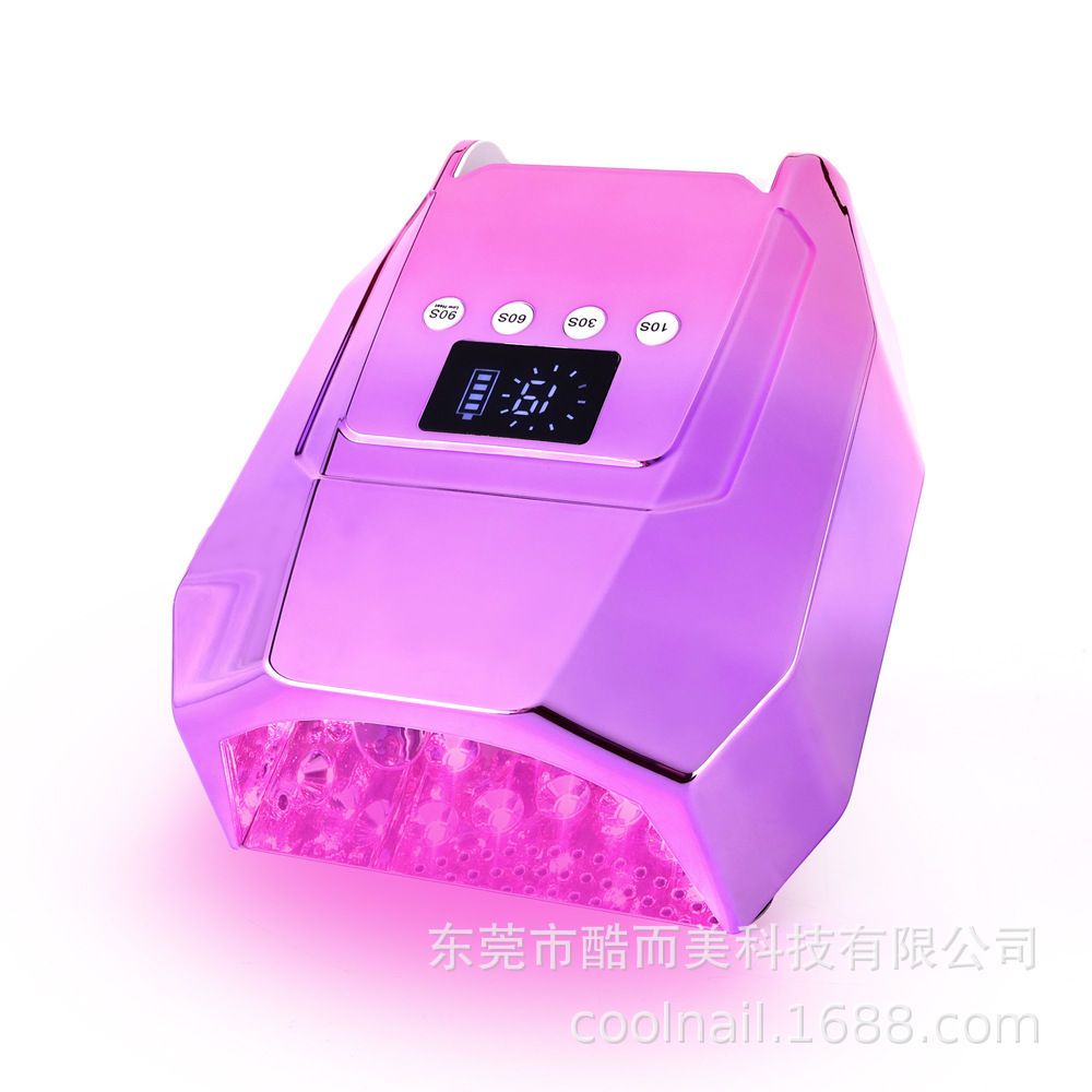 Nuevo tipo de alta potencia de 98W lámpara de manicura de secado rápido de uñas lámpara de fototerapia de almacenamiento de gel de manicura LED inducción de manicura lámpara de horneado
